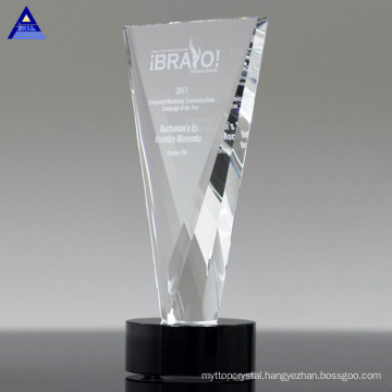 Cheap Wholesale K9 Blank Crystal Trophy Awards Custom 3D Laser Engrved Crystal Glass Trophies for Business Gift